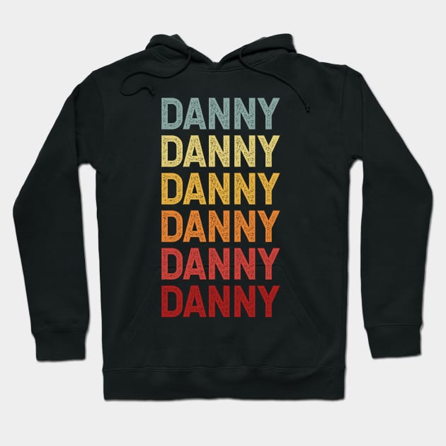 Danny Name Vintage Retro Gift Named Danny Hoodie by CoolDesignsDz